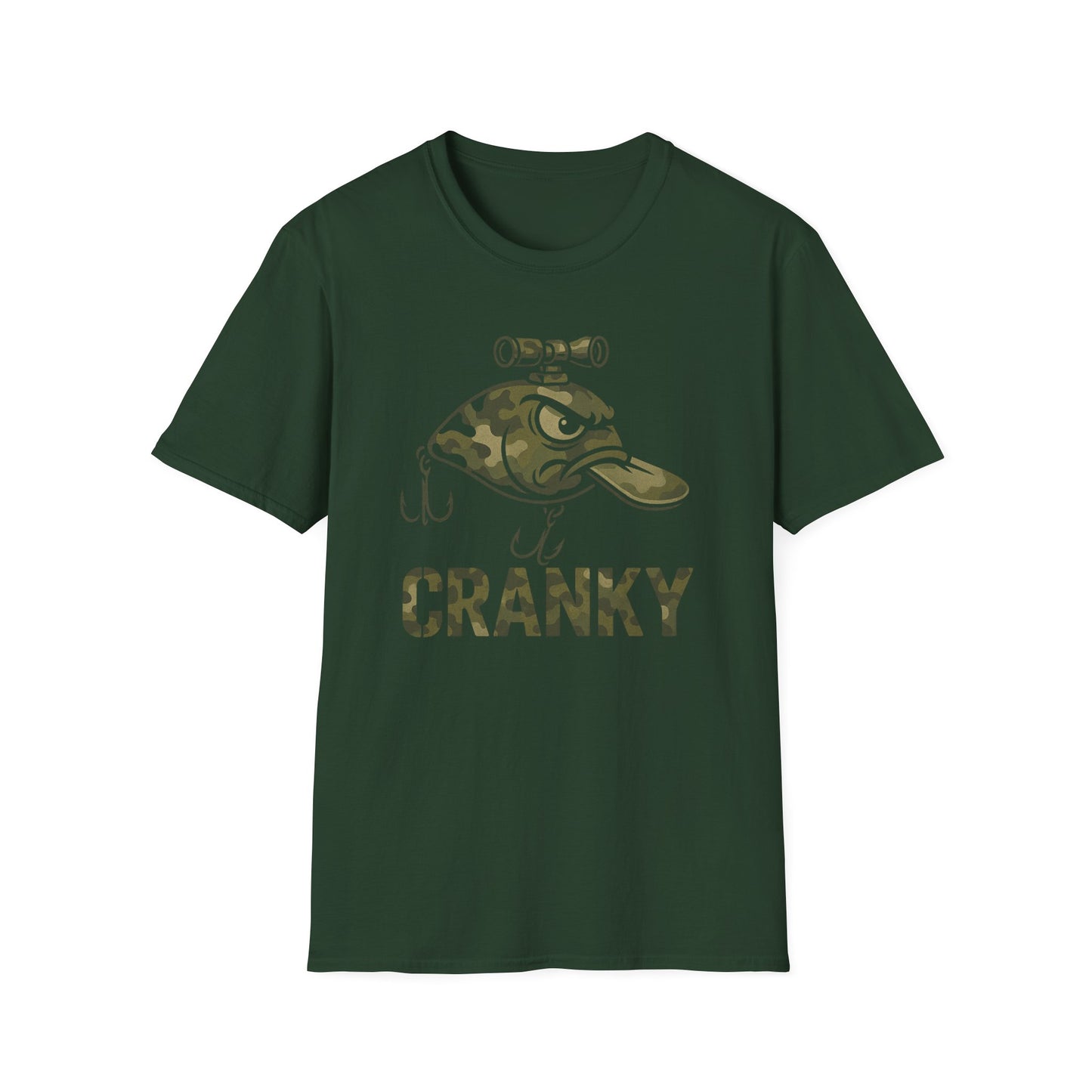 CRANKY Sniper Camo Crankbait Fishing Tee – Tactical Scope Edition